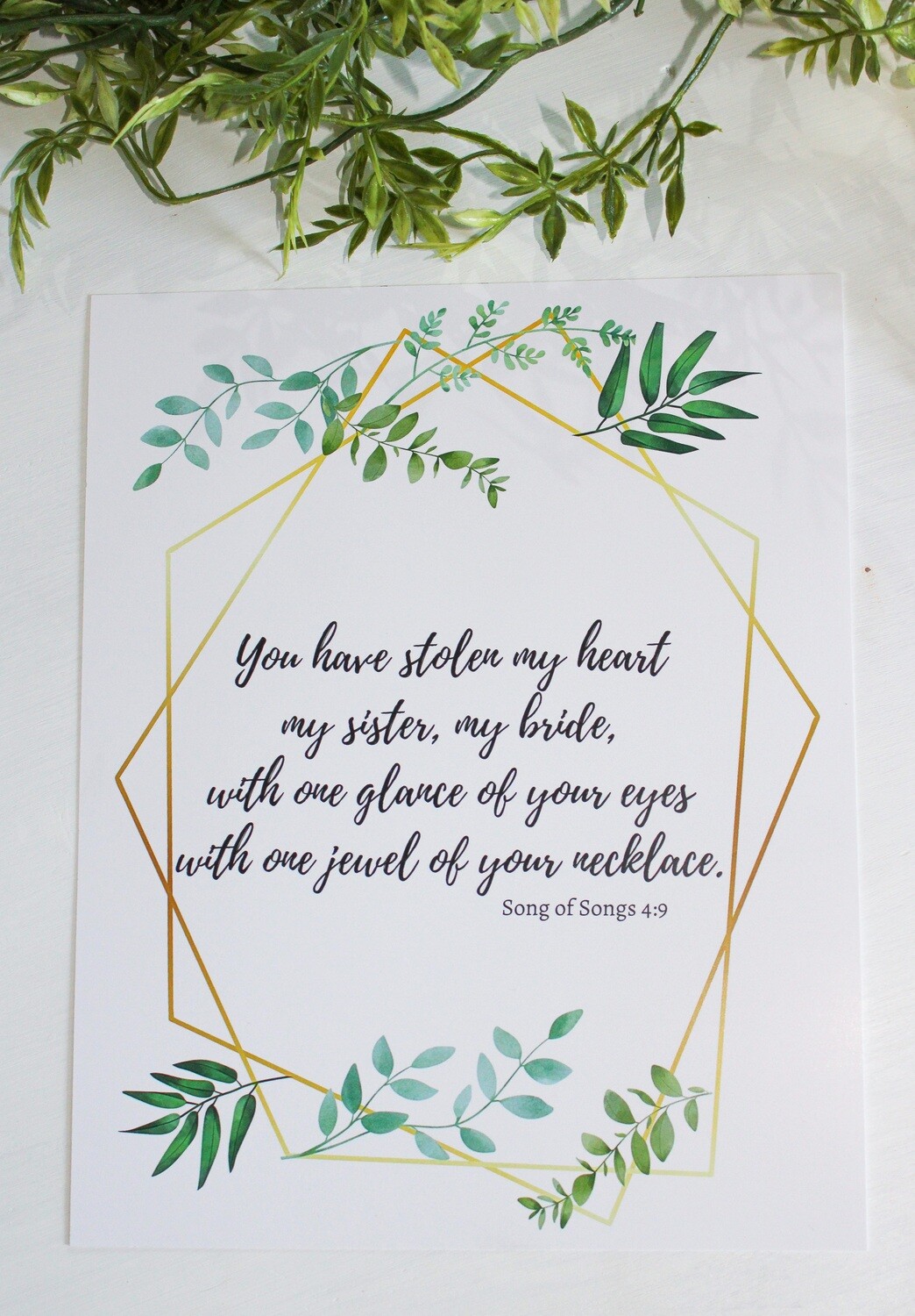 STOLEN MY HEART Print