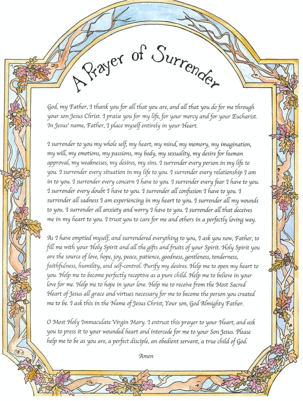 PRAYER OF SURRENDER- Digital Download (Color + Black and White)