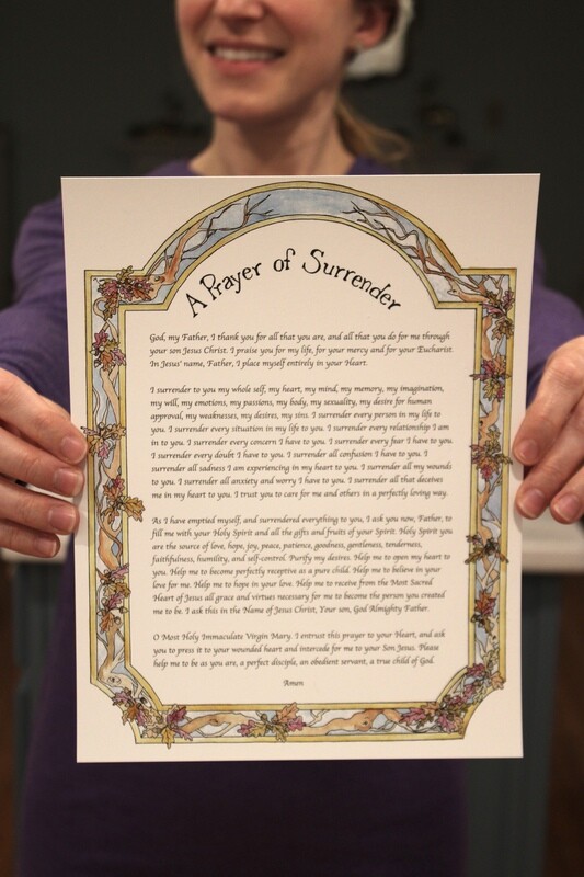 PRAYER OF SURRENDER- 8x10 Physical Print (Color OR Black and White)