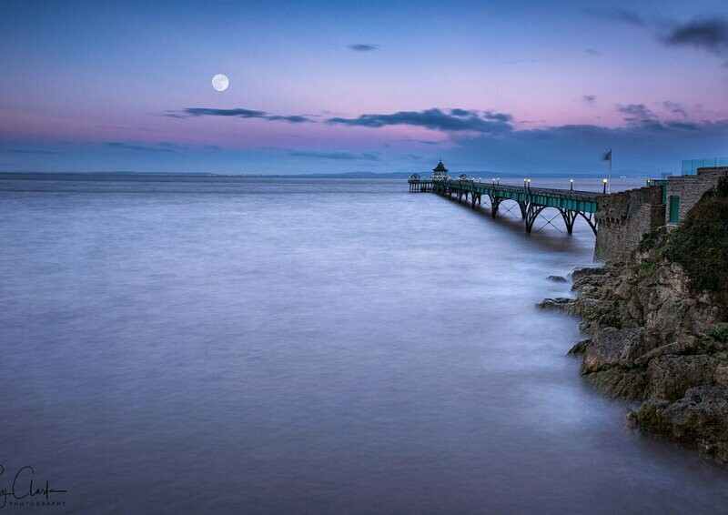January Sunrise with a Full Moon  - Available Options Below