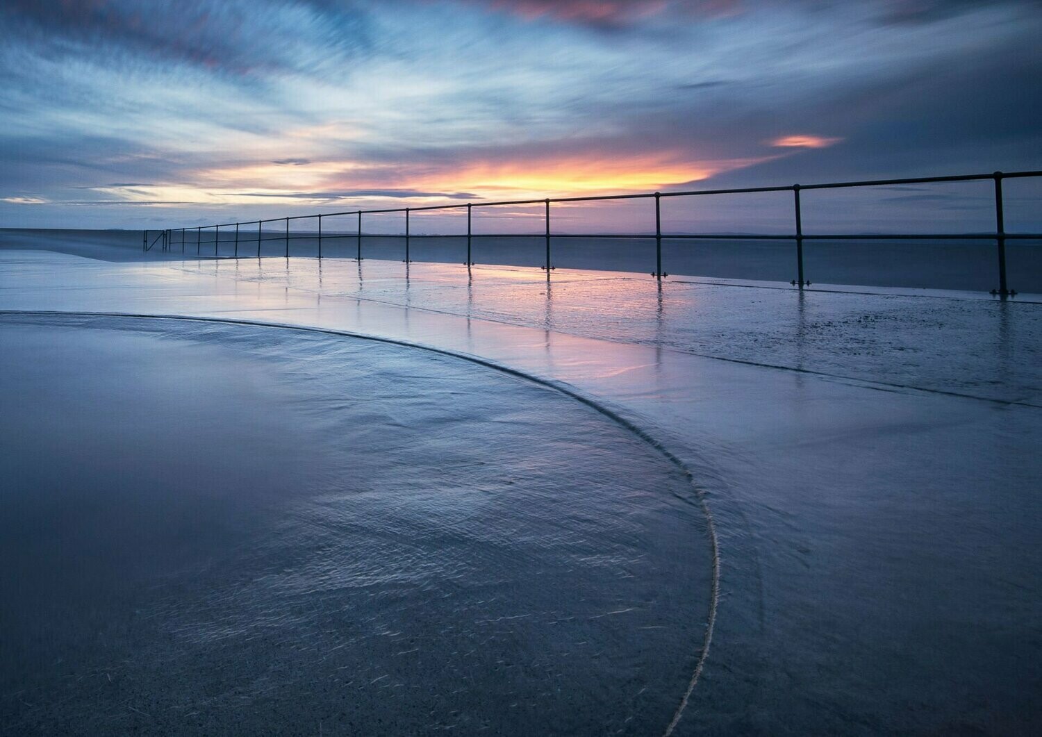 Topping up the Little Pool at Sunset  - Available Options Below