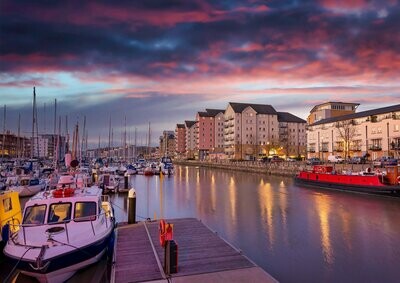 November Sunrise at the Marina - Available Options Below