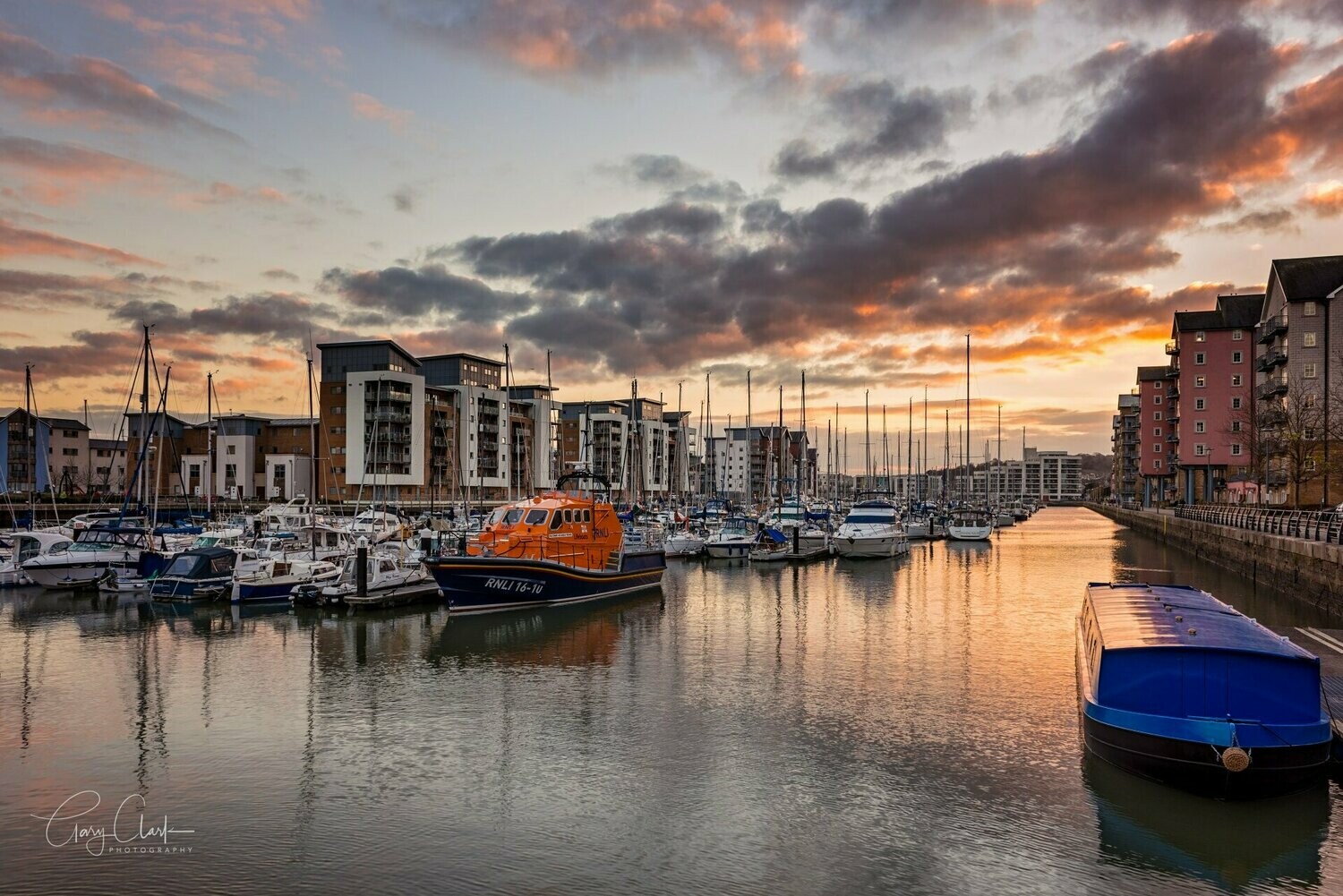 Sunset at the Marina - Available Options Below