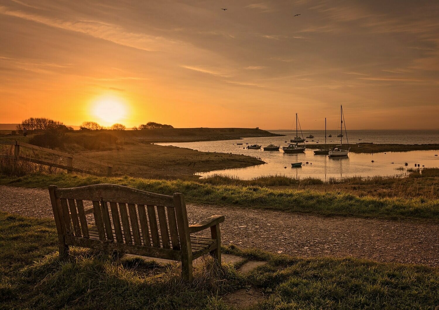Watching the Sunset at Clevedon Pill - Available Options Below
