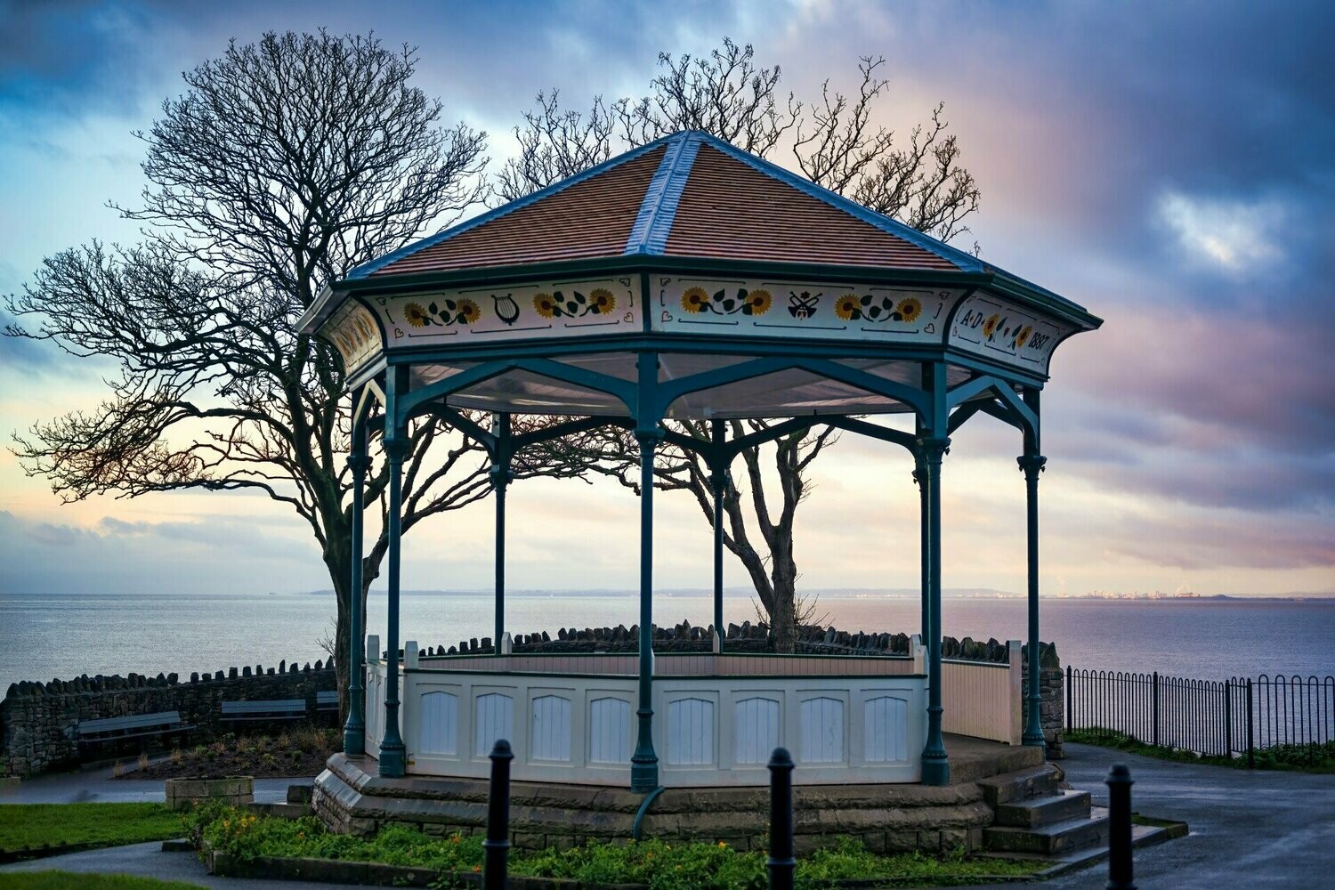 December Morning at the Bandstand  -  Available Options Below