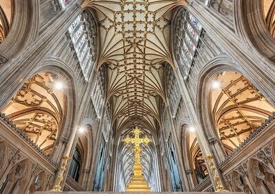 St Mary Redcliffe Gold Cross - Available Options Below