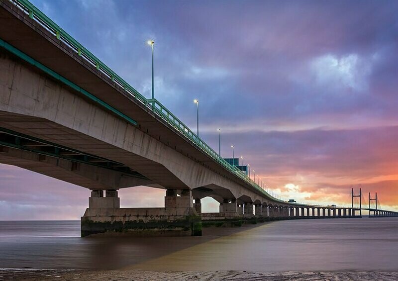Prince of Wales Bridge at Sunset - Available Options Below