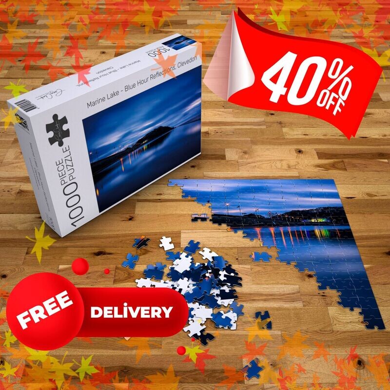 Marine Lake Blue Hour Reflections (FREE UK DELIVERY)