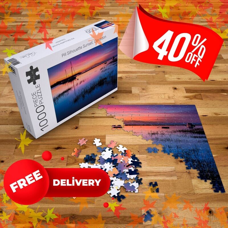 Clevedon - Pill Silhouette Sunset (FREE UK DELIVERY)