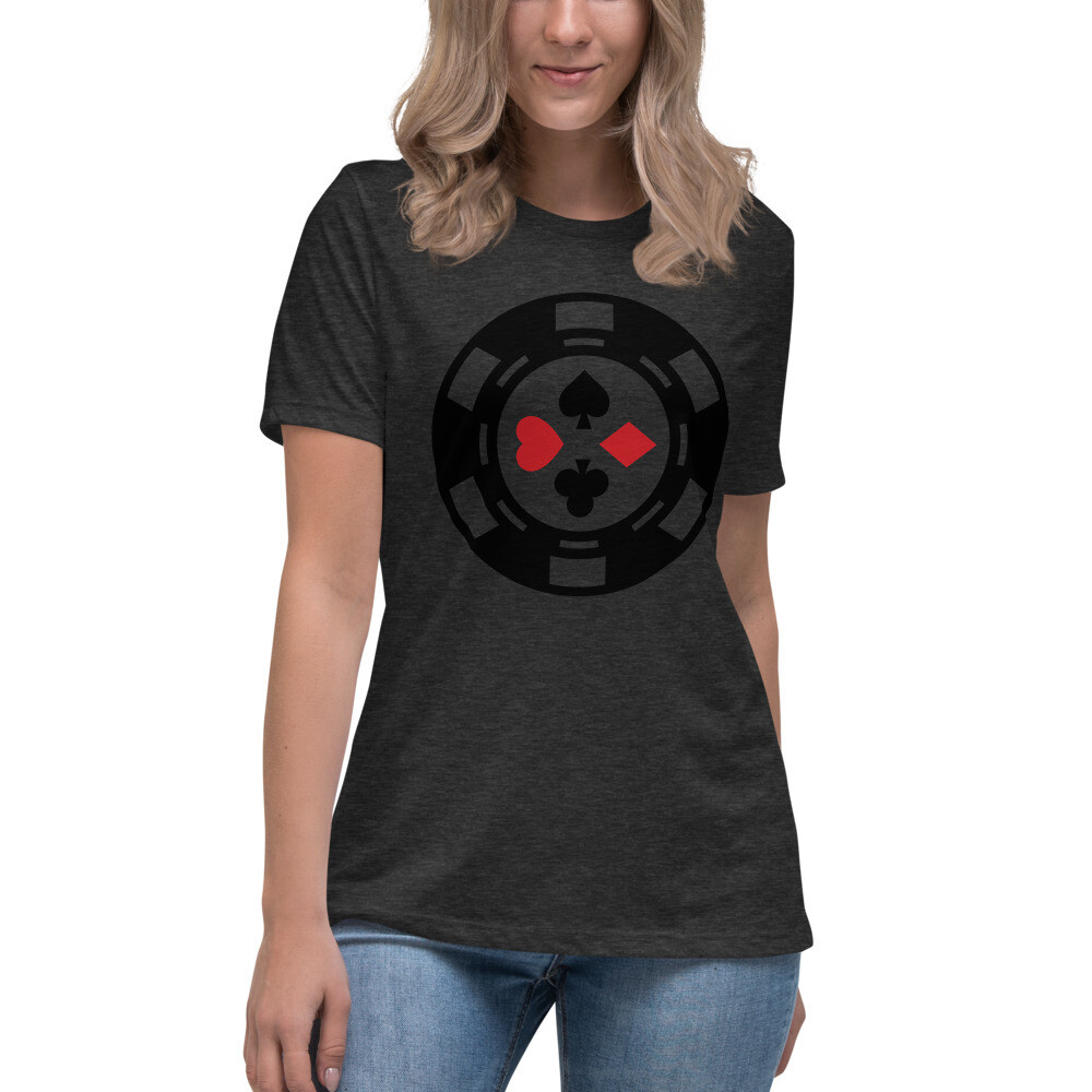 Women&#39;s Relaxed Poker Chip T-Shirt - More Colors
