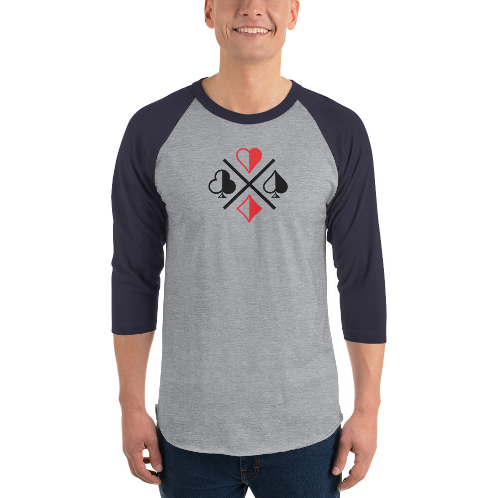3/4 Sleeve Raglan Baseball Tee - Available for Men &amp; Women