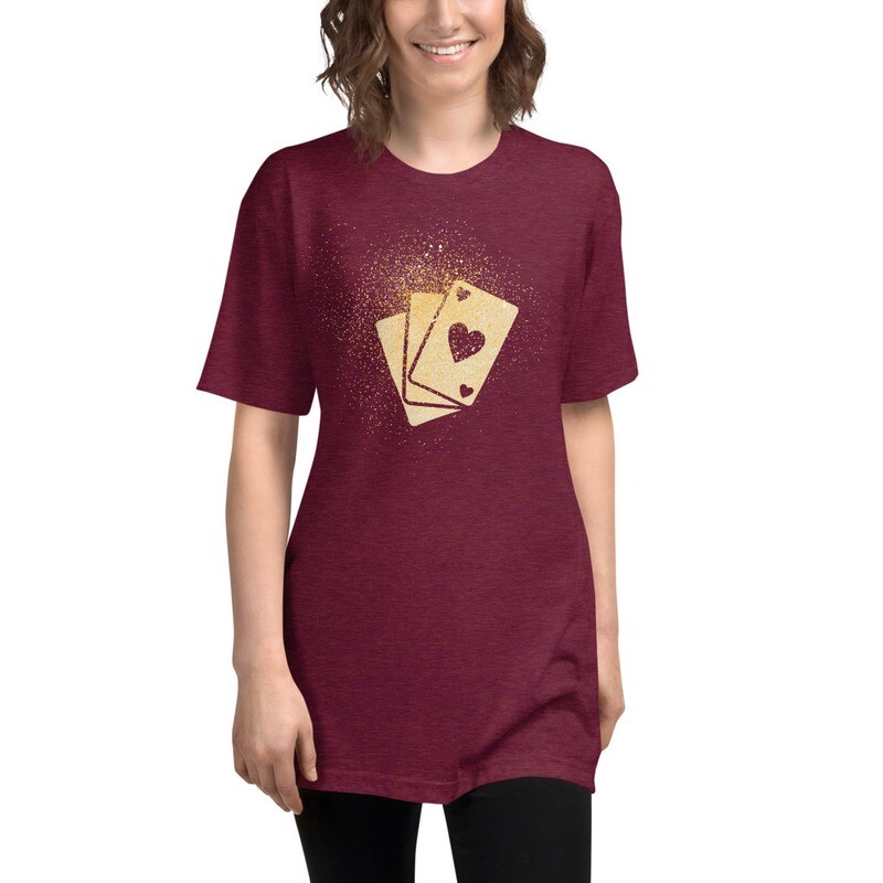 Glitter Aces Loose Tee - 3 Colors