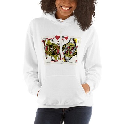 Love Story Unisex Poker Hoodie - Extended Colors and Sizes