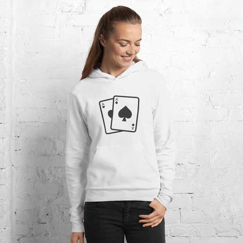 Aced It! Classic Hoodie with Back Design - Men &amp; Women