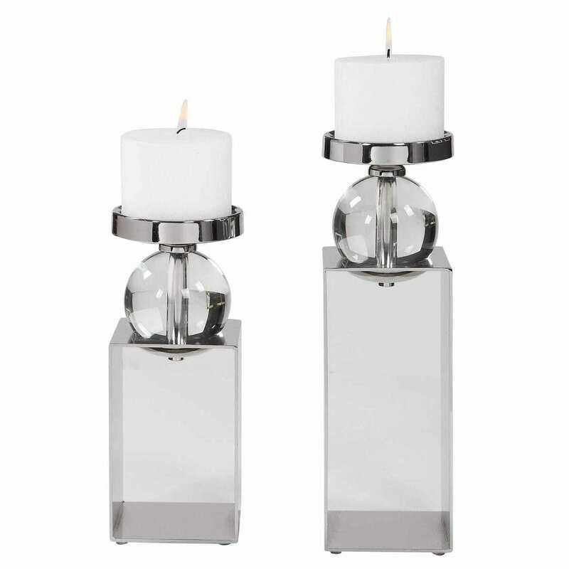 LUCIAN CANDLEHOLDERS, S/2