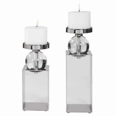 LUCIAN CANDLEHOLDERS, S/2