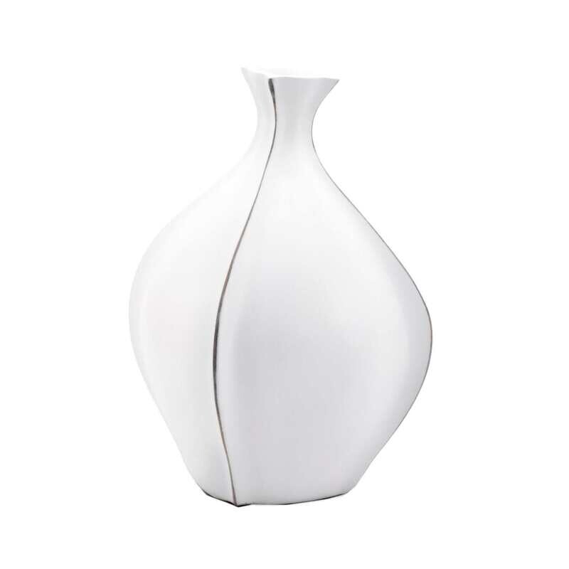 Whimsical Gourd 14.5h" Resin Wide Vase