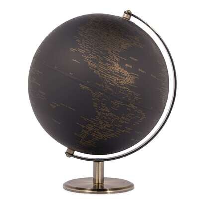 Latitude Vintage Black World Globe