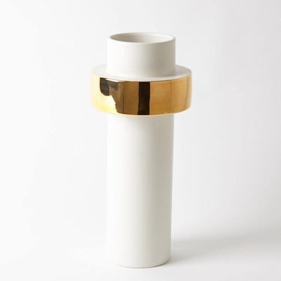 GOLD RING VASE-HIGH