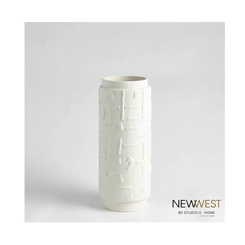 Sankuru Vase-Rustic White-Sm