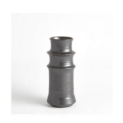 Cylinder Vase-Gunmetal-Med
