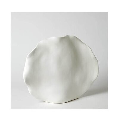 Kelp Vase-Matte White-Low