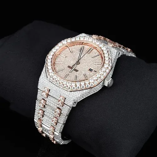 iced out AP diamond watch