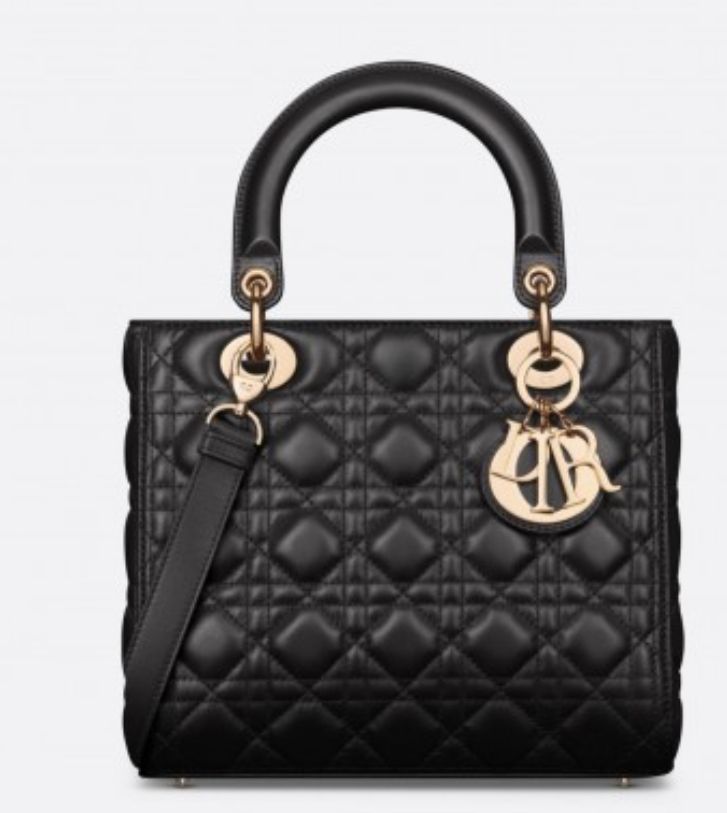 Lambskin Cannage Medium Lady Dior