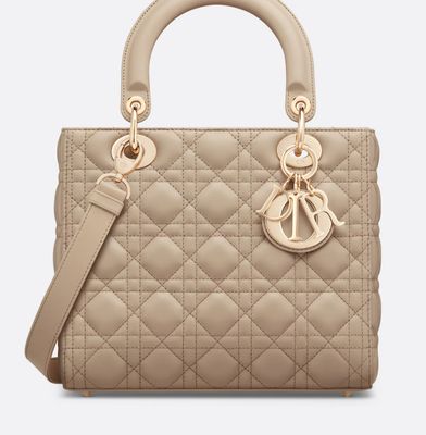 Lambskin Cannage Medium Lady Dior