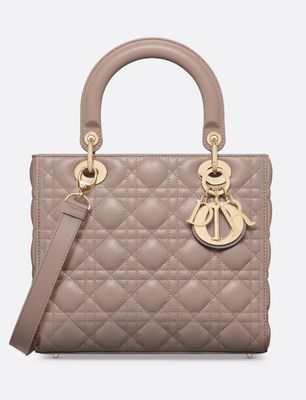Lambskin Cannage Medium Lady Dior