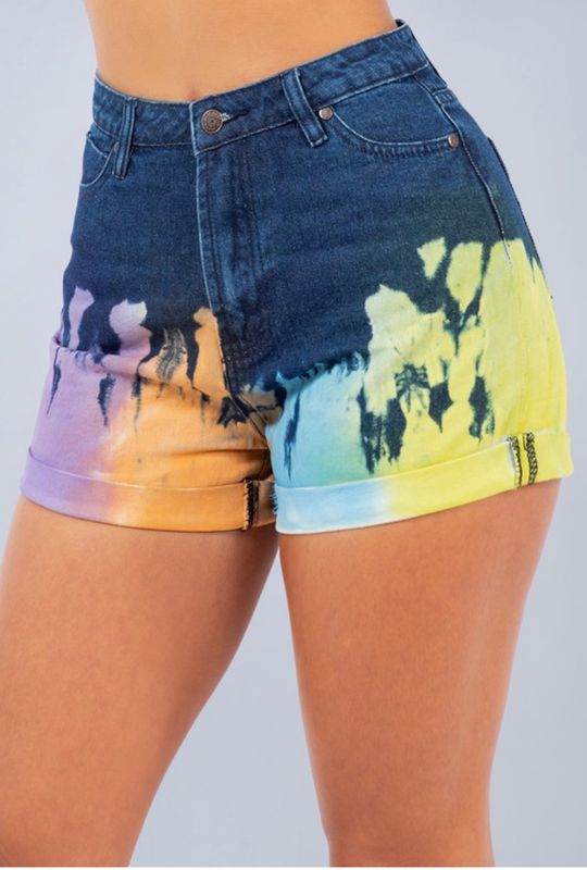 Paint Dipped Tie Dye short