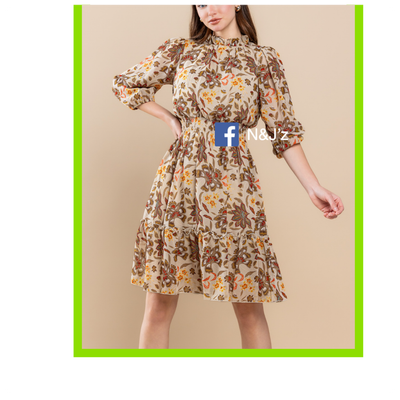 Floral Parsley dress