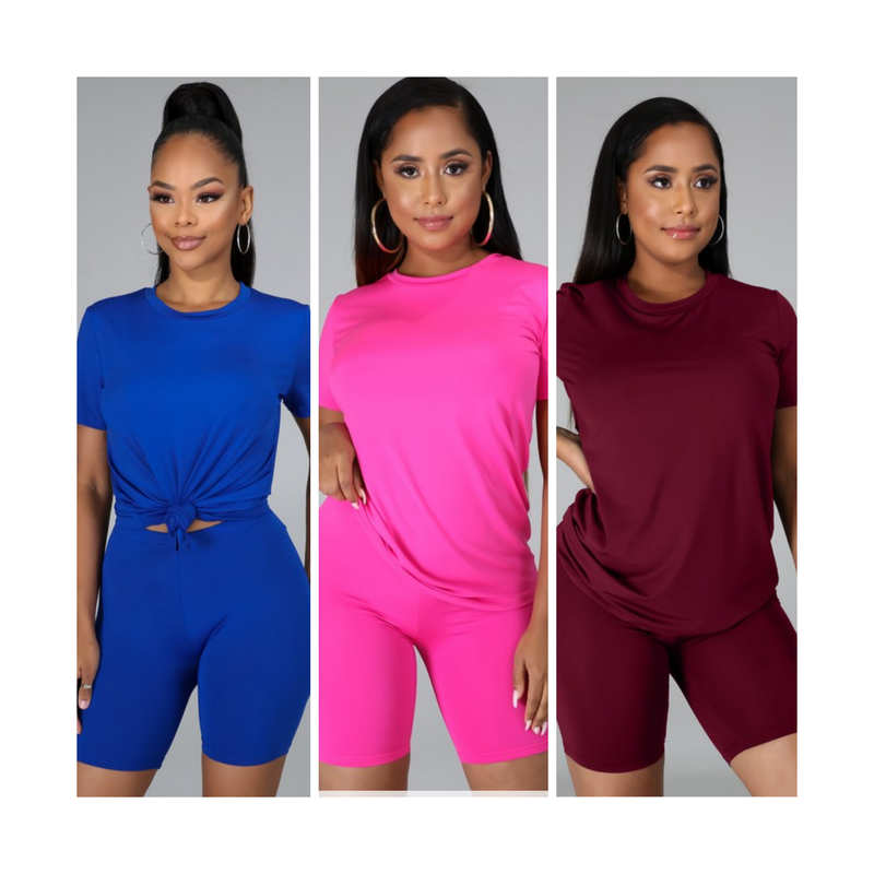 Round Neck Tee and short