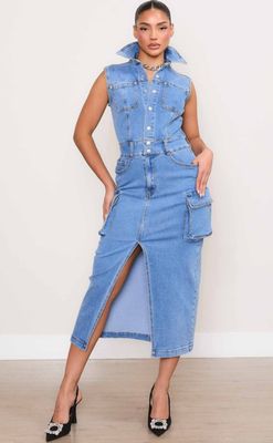 Cargo Jean Dress