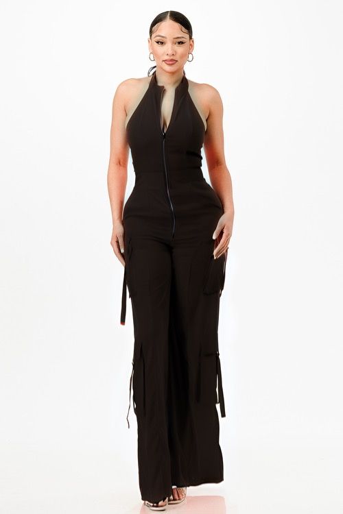 Black Utility Jumpsuit