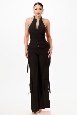 Black Utility Jumpsuit