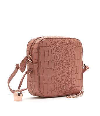 Bell & Fox MARLO Mini Square Bag - Croc Terracotta Bell & Fox MARLO Mini Square Bag - Croc Terracotta