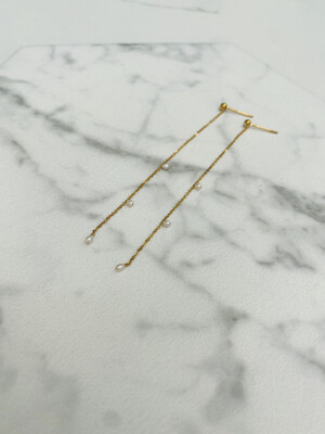Gold Plated Freshwater Pearl Dotty Earrings Gold Plated Freshwater Pearl Dotty Earrings