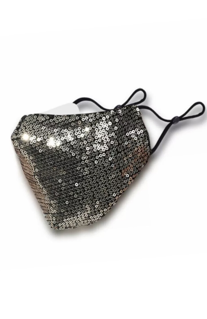 Sequin Non Medical Face Covering - Gold Sequin Non Medical Face Covering - Gold