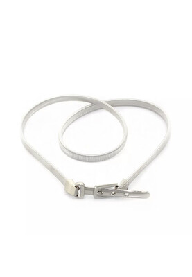 Chain Elasticated Belt - Silver 