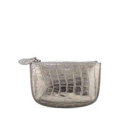 Bell & Fox FAYE leather Purse - Pewter Croc Bell & Fox FAYE leather Purse - Pewter Croc