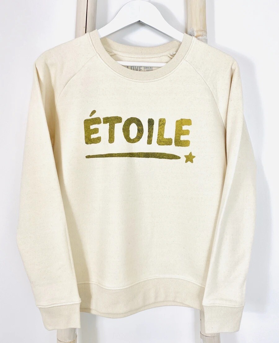 Love Sweat & Tee’s Etoile Sweatshirt - Ecru Love Sweat & Tee’s Etoile Sweatshirt - Ecru