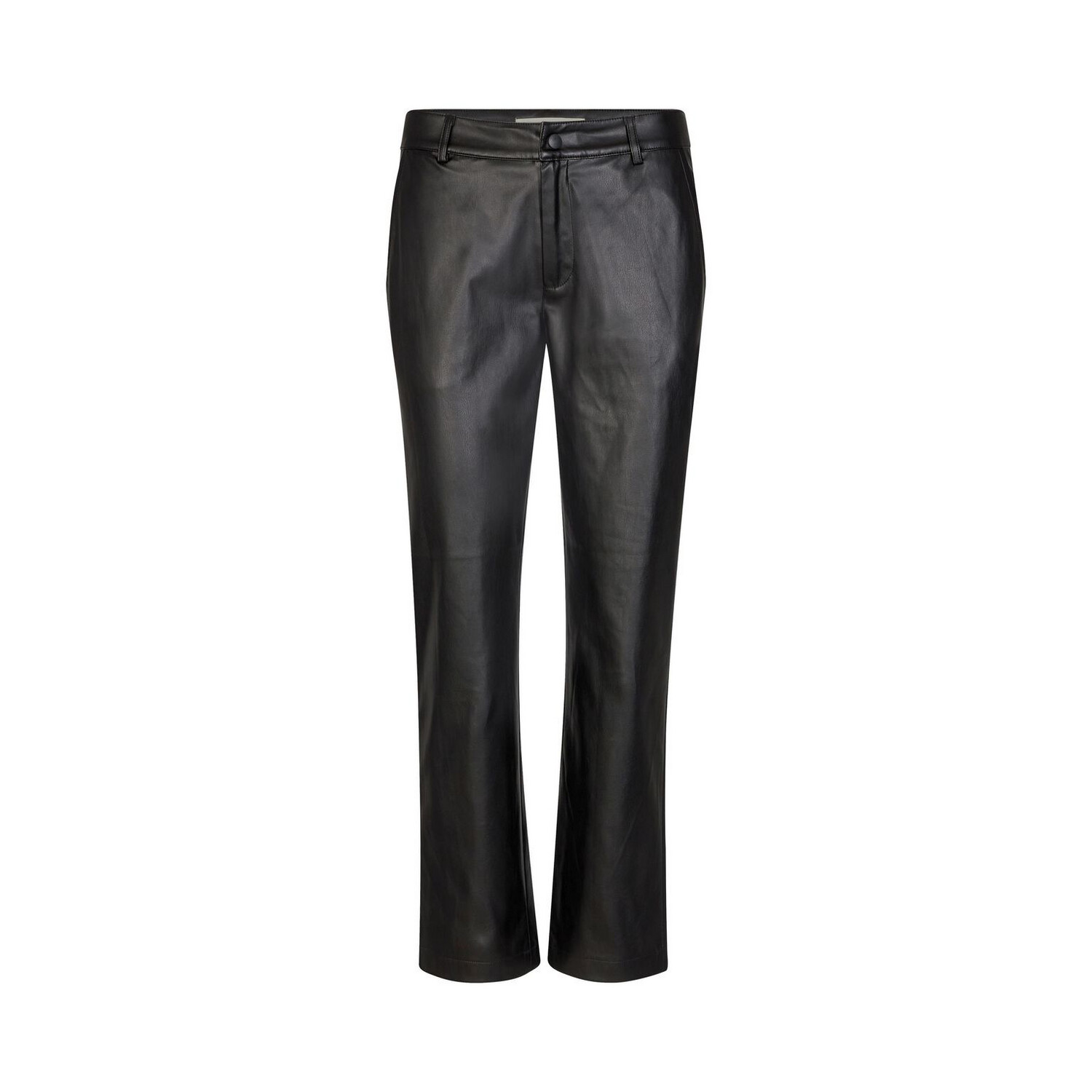 Sofie Schnoor Leather Look Trousers - Black 