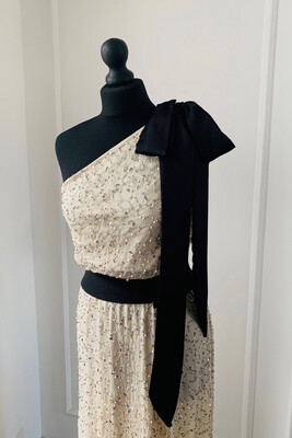 Beaubaileyrose 1 Shoulder Sequin Dress - Blush - Hire 