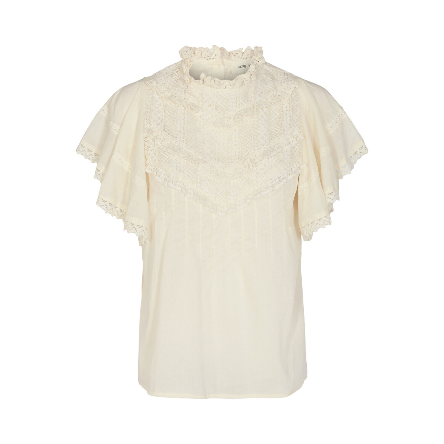 Sofie Schnoor Short Sleeve Cotton Lace Blouse