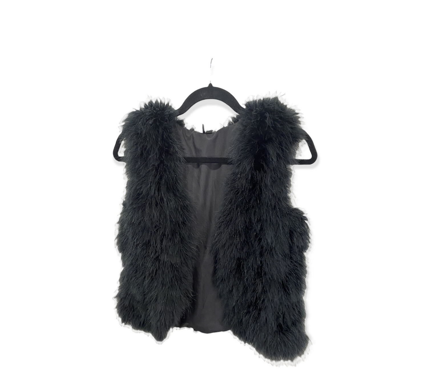 Feather Gilet - Black Hire