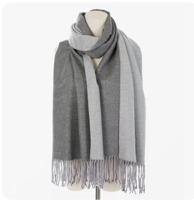 Cashmere Feel Large Reversible Scarf