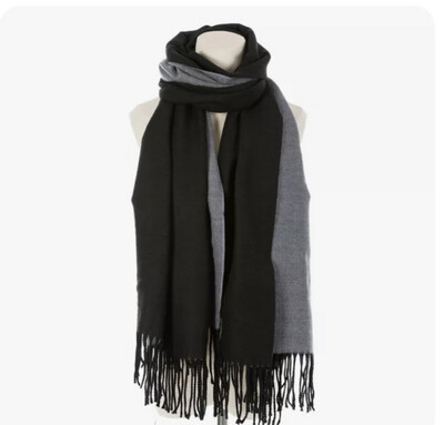 Cashmere Feel Large Reversible Scarf