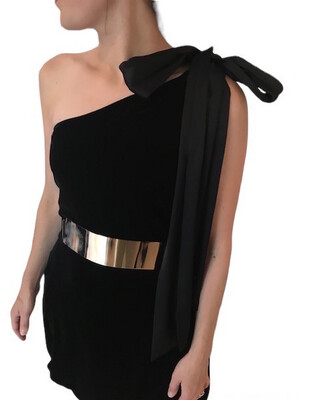 DVF 1 Shoulder Velvet Dress - HIRE