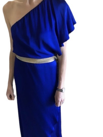Ghost 1 Shoulder Satin Dress - HIRE